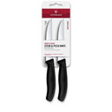 VICTORINOX - Victorinox 6.7933.2B Swiss Classic 12cm 2'li Tırtıklı Biftek Bıçağı, Siyah