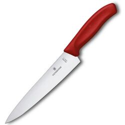 VICTORINOX - Victorinox 6.8001.19C1B 19cm Düz Şef Bıçağı, Kırmızı, Blisterli