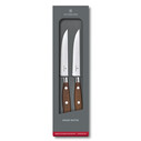 Victorinox - Victorinox 7.7240.2W 12cm Gül Ağacı 2li Tırtıklı Dövme Çelik Biftek Bıçağı