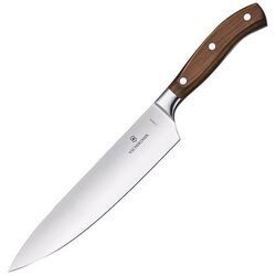 Victorinox - Victorinox 7.7400.22G Dövme Çelik Akağaç 22 cm Doğrama Bıçağı