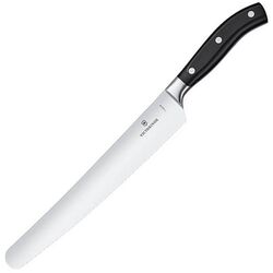 Victorinox - Victorinox 7.7433.26G Dövme Çelik Siyah 26 cm Ekmek & Pasta Bıçağı