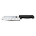 Victorinox - Victorinox Fibrox 17cm Santoku Bıçağı, Siyah, Blisterli