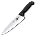 VICTORINOX - Victorinox 5.2063.20 Fibrox 20cm Düz Şef Bıçağı, Siyah, Blisterli
