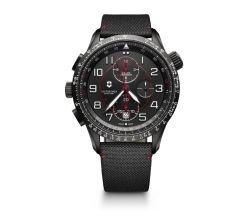 VICTORINOX SWISS ARMY - Victorinox Swiss Army 241716 Airboss Mach 9 Black Edition Saat