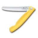 Victorinox - Victorinox Swiss Classic 11cm Tırtıklı Piknik Bıçağı, Sarı