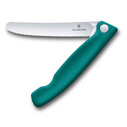 Victorinox - Victorinox Swiss Classic 11cm Tırtıklı Piknik Bıçağı, Yeşil