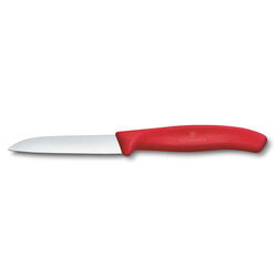 Victorinox - Victorinox Swiss Classic 8 cm Düz Soyma Bıçağı, Kırmızı
