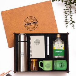 VIP - Ahşap Kutulu Kurumlara Özel Hediye Seti 3626-09