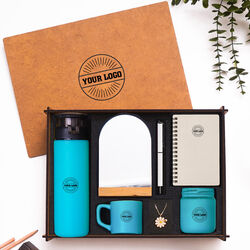 VIP - Ahşap Kutulu Kurumlara Özel Hediye Seti 3626-17