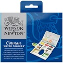 WINSOR & NEWTON - WİNSOR & NEWTON COTMAN SULU BOYA 14 RENK YARIM TABLET (1)