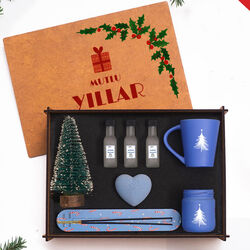 VIP - Yılbaşı Hediye Seti Ahşap Kutulu 8695-330