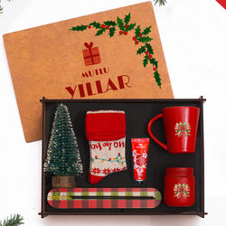 VIP - Yılbaşı Hediye Seti Ahşap Kutulu 8695-347