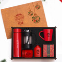 VIP - Yılbaşı Hediye Seti Ahşap Kutulu 8695-484