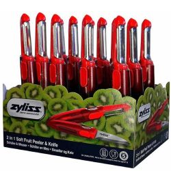 ZYLISS - Zyliss E950002 Soyacak ve Bıçak Kırmızı (Stand 12 Adet)